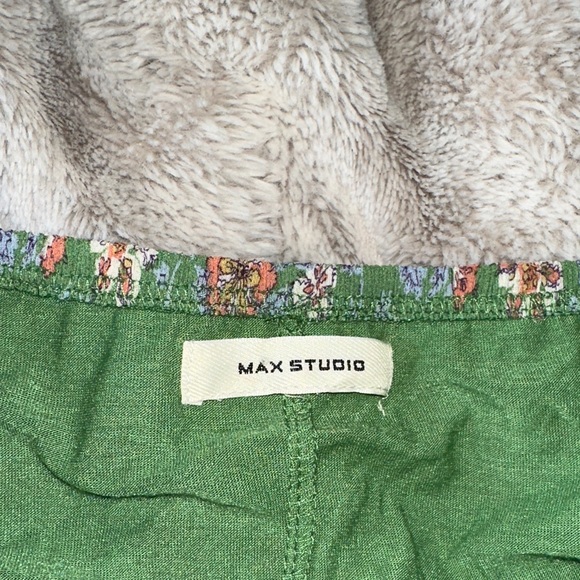 Max Studio Floral Green Skirt - Picture 3 of 5